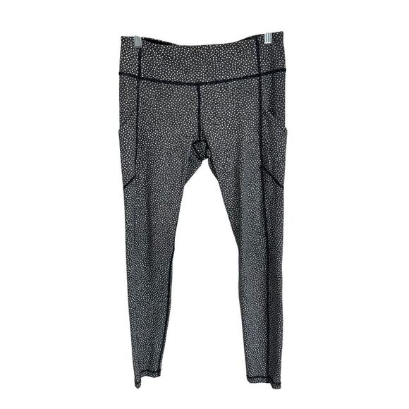 🖤 Vintage Lululemon Leggings – Black w/ White Dots | Size 8 | 30” Inseam 🖤 - Picture 1 of 3